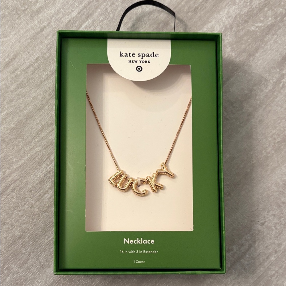 Kate Spade Gold Lucky Pendant Necklace